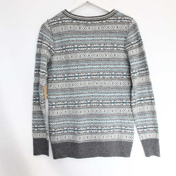 Telluride Clothing Co Women Wool Cardigan Sweater NEW Faire Isle striped Small - Picture 4 of 8